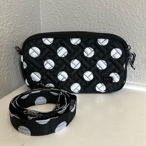 Lug Coupe XL - Black with white dots